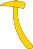 Axe Yellow Clip Art